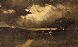 Edward Mitchell Bannister Famous Paintings - The Storm